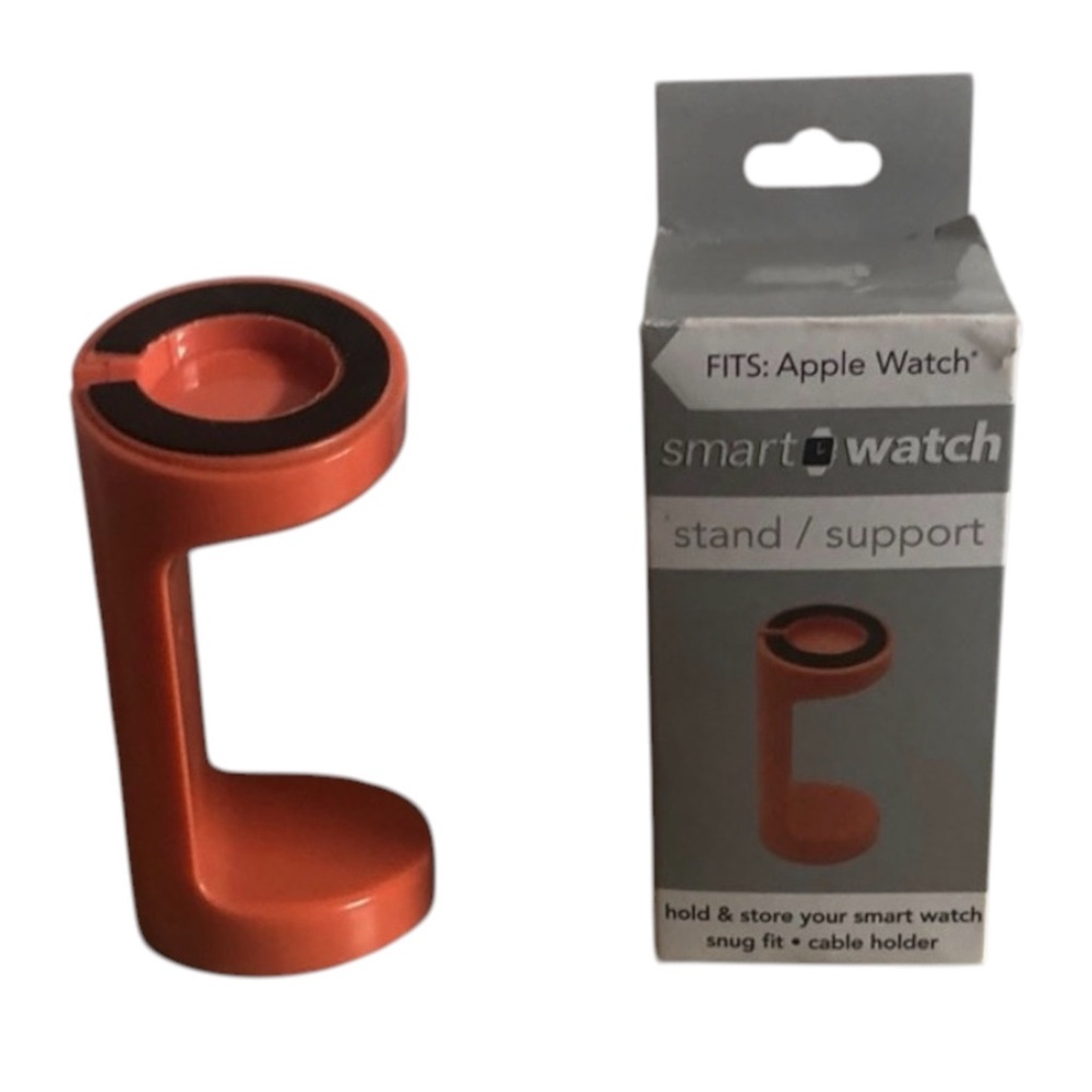 Red Orange Apple Watch Charger Stand